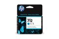 slide 1 of 8, zoom in, hp 712 29-ml cyan designjet ink cartridge