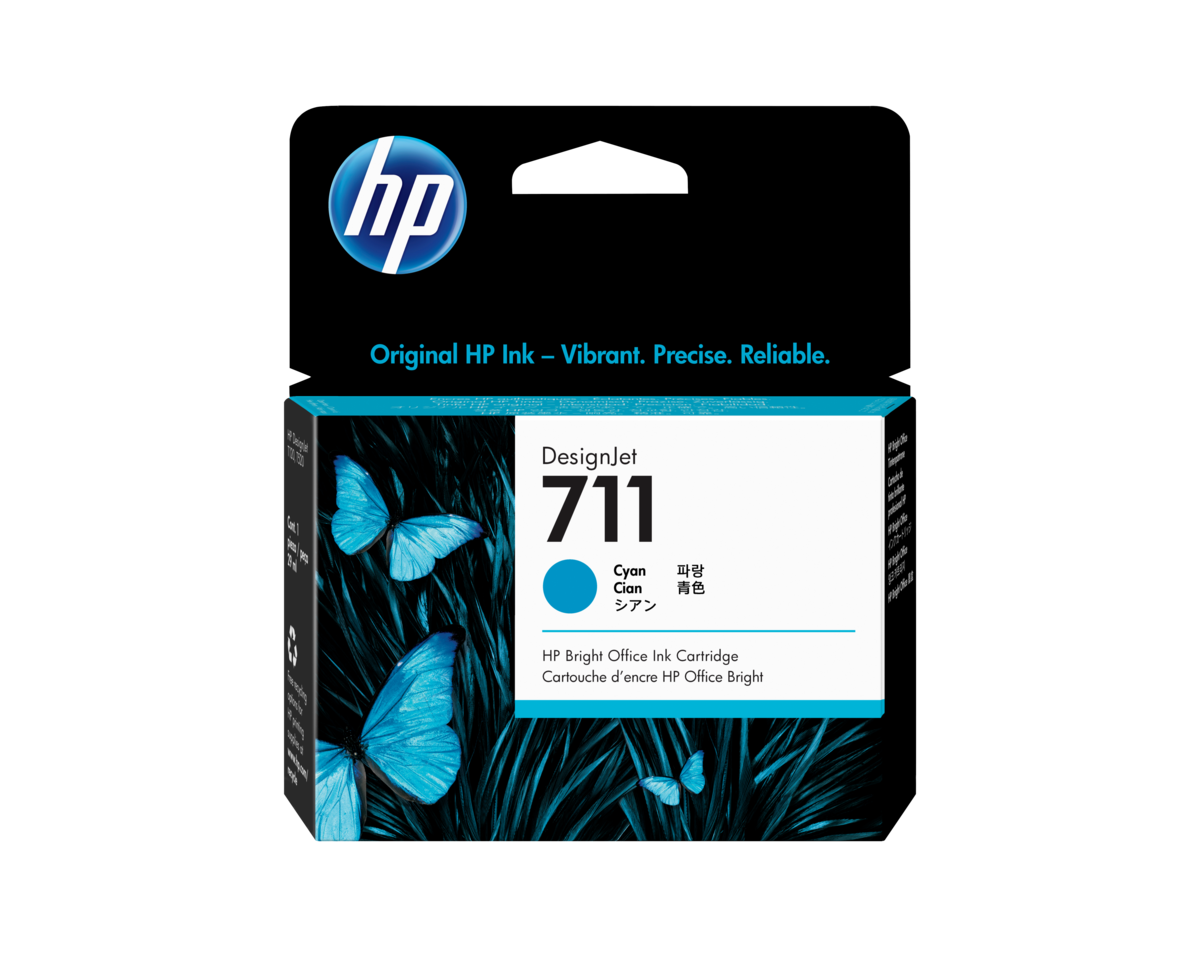 folie 2 von 3, vergrößern, hp 711 cyan designjet tintenpatrone, 29 ml