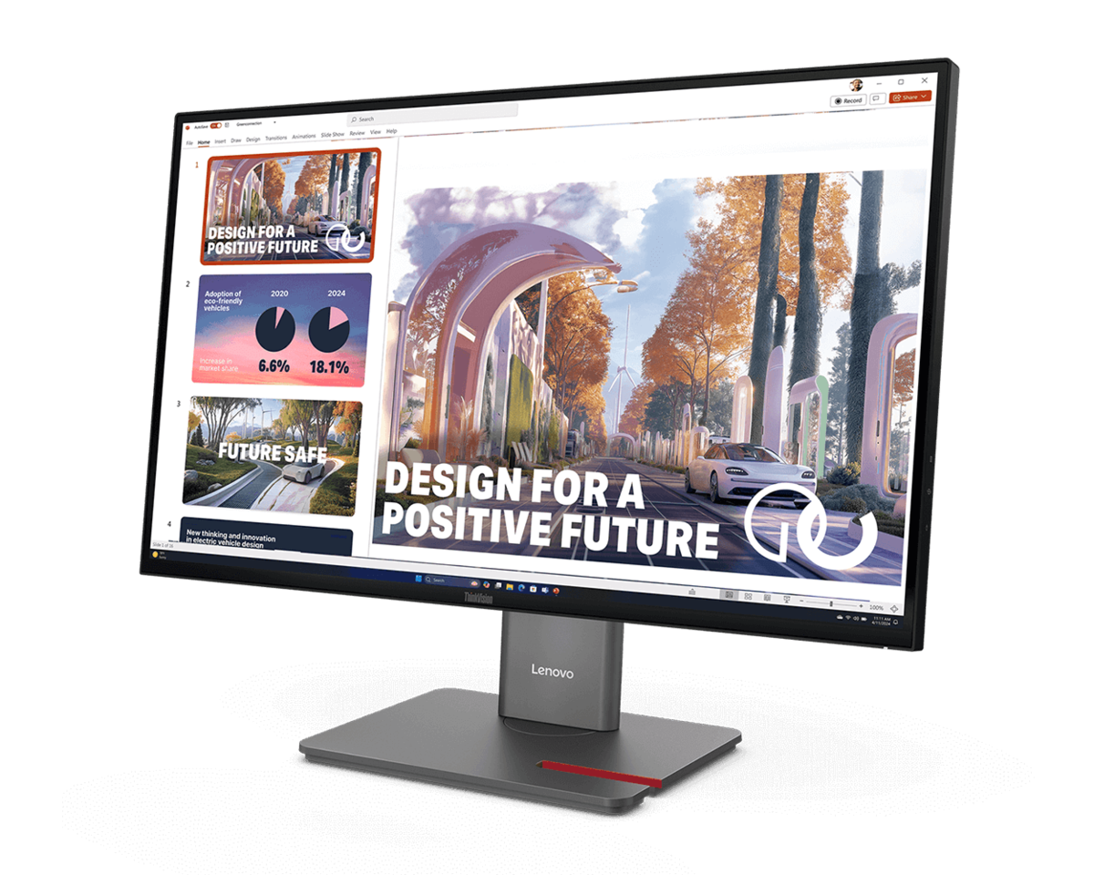 folie 1 von 5, vergrößern, thinkvision p32ud-40 monitor