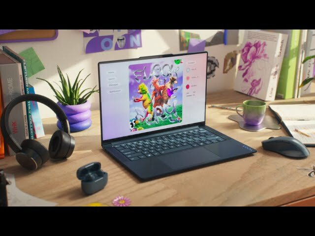 slide 1 of 9, show larger image, yoga slim 7x gen 9 (14" snapdragon)