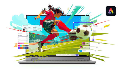 Øg produktiviteten med IdeaPad og Adobe Express Premium