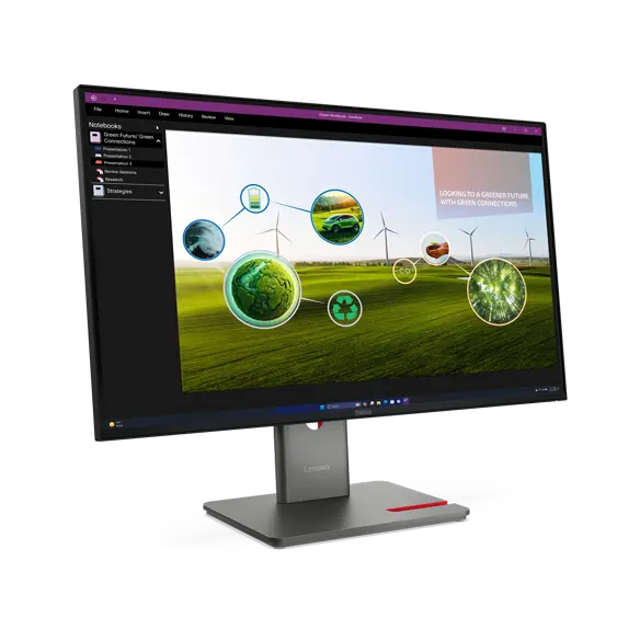 folie 3 von 5, vergrößern, thinkvision p27q-40 monitor