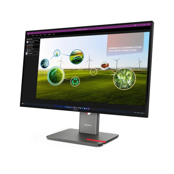 folie 2 von 5, vergrößern, thinkvision p27q-40 monitor
