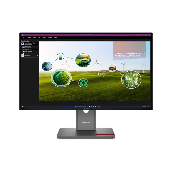 folie 1 von 5, vergrößern, thinkvision p27q-40 monitor