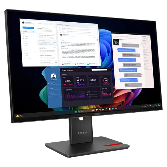 folie 1 von 5, vergrößern, thinkvision t27ud-40 monitor