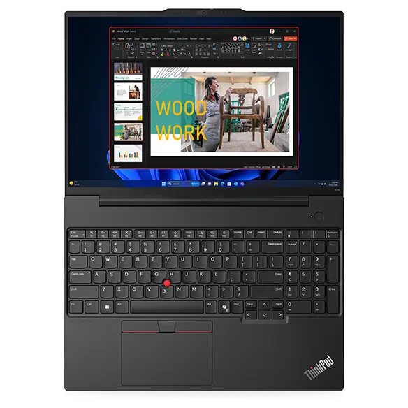 slide 2 of 7, zoom in, thinkpad e16 gen 2 (16" intel)