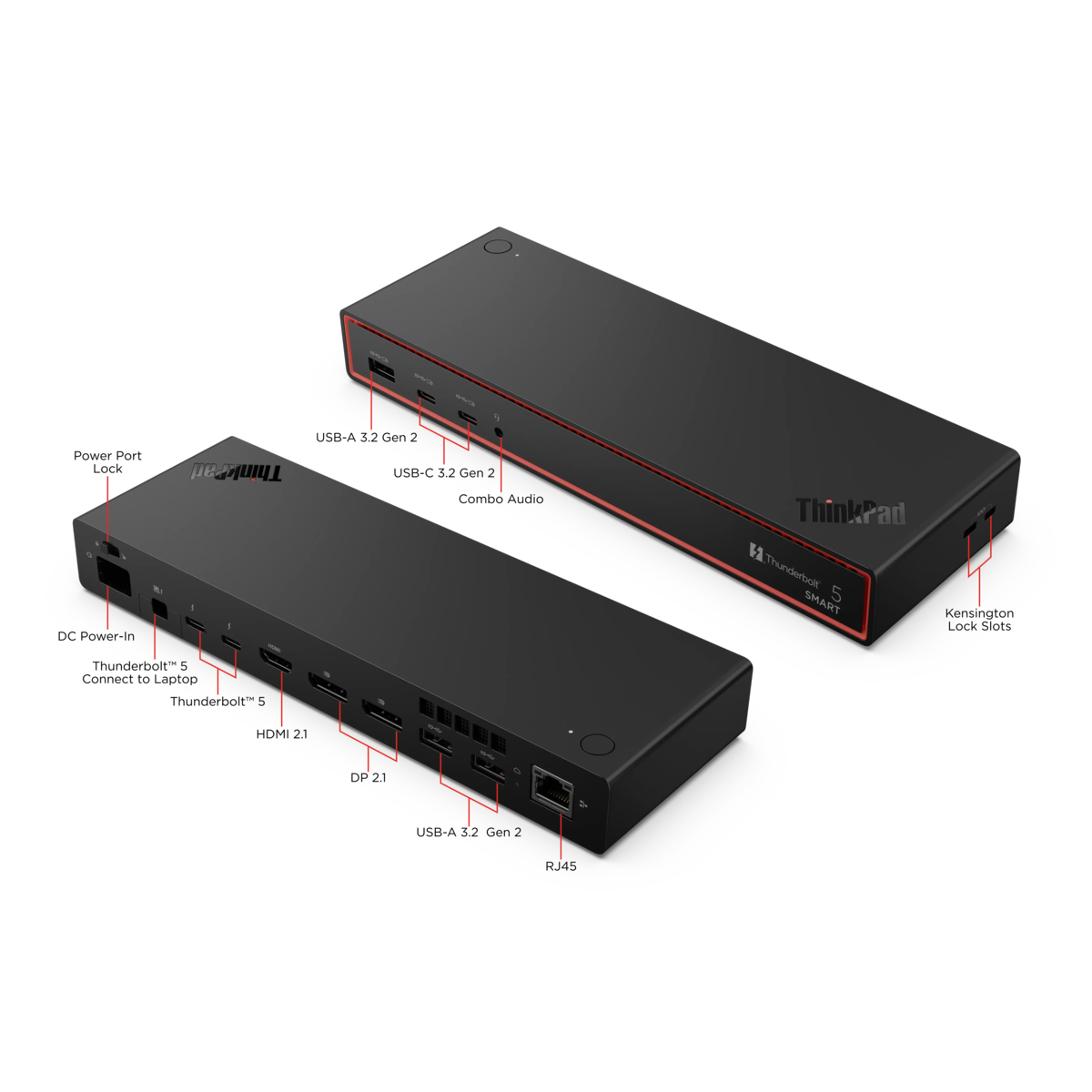 folie 1 von 6, vergrößern, thinkpad thunderbolt 5 smart dock 7500-eu - ina - vie - rok