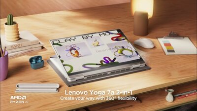 slide {0} of {1}, zoom in, Yoga 7a 2-i-1 Gen 11 (14" AMD)