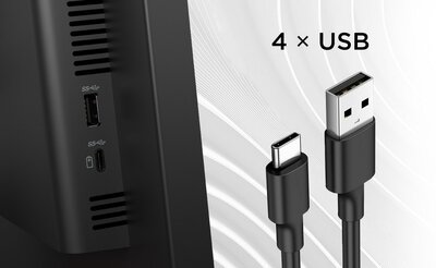 4 × USB 3.2 Gen 1