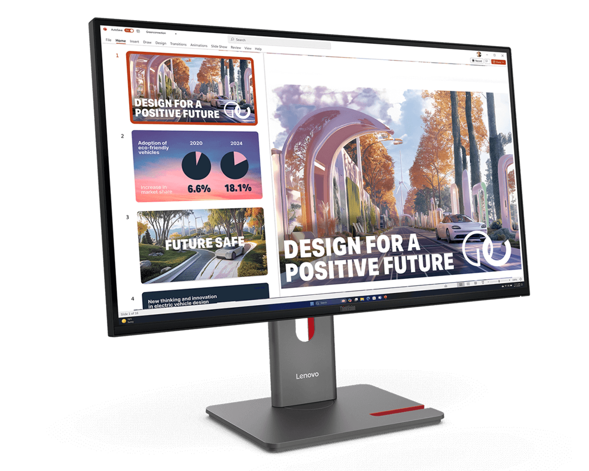 folie 2 von 5, vergrößern, thinkvision p32ud-40 monitor