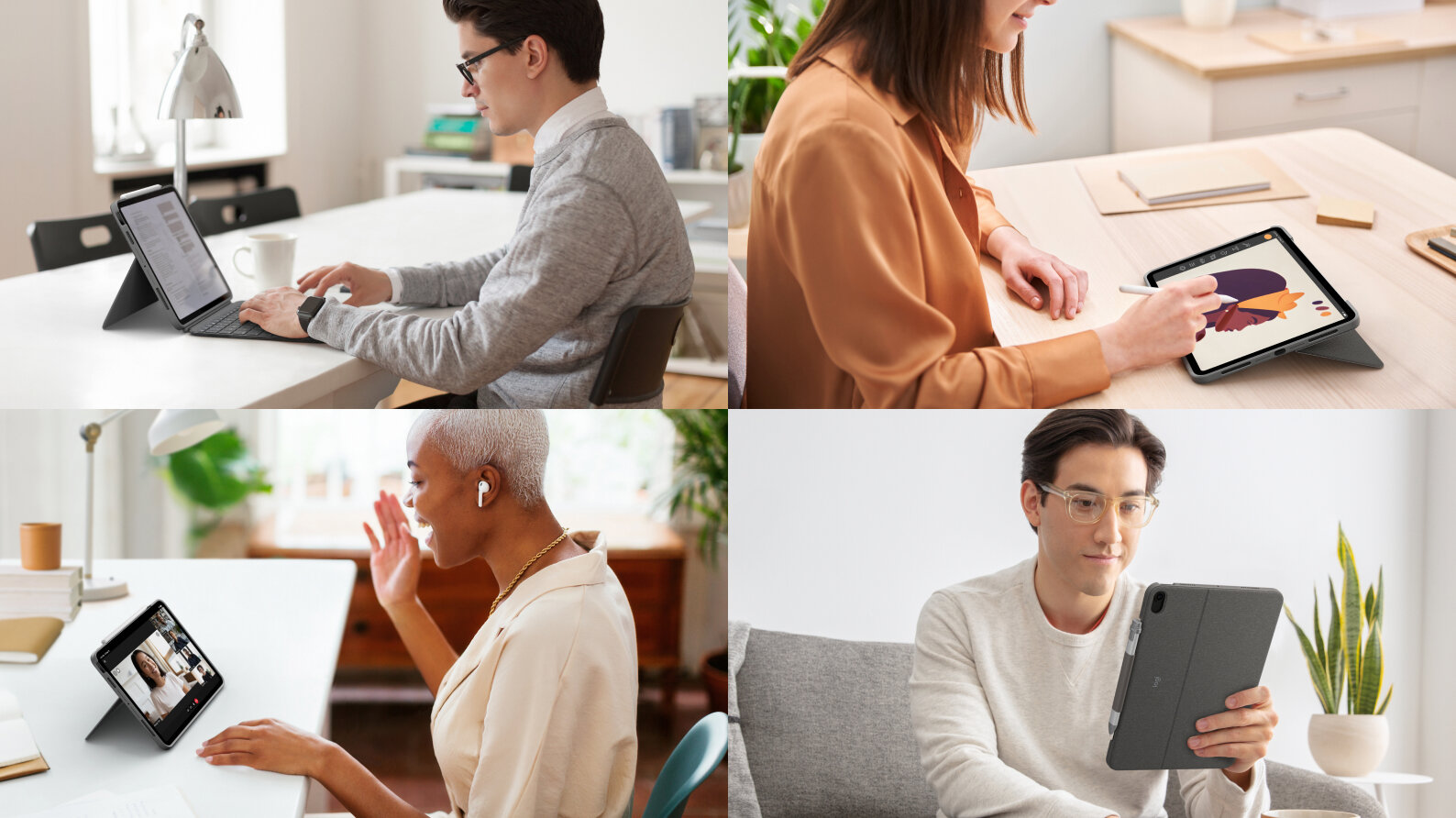 Logitech Combo Touch Keyboard and folio case with trackpad