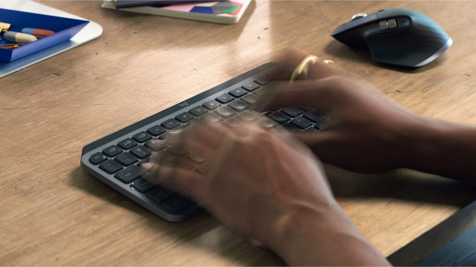 Logitech MX Keys Mini for Business Keyboard - Pale Gray