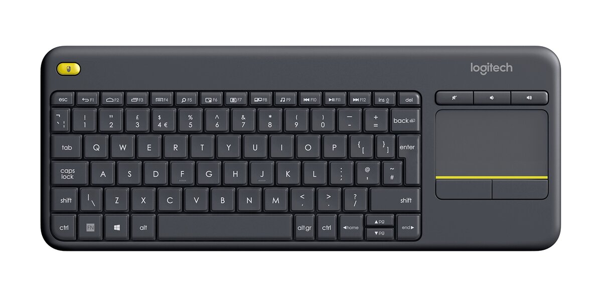 slide 1 di 4, mostra immagine ingrandita, k400 plus wireless touch keyboard
