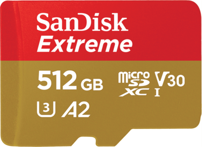 SanDisk Extreme microSD UHS-I Card - 512G