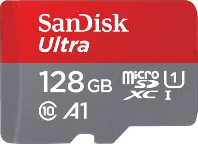 SanDisk Ultra<sup>®</sup> microSDXC<sup>™</sup> UHS-I Card with Adapter - 128GB