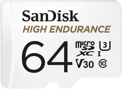 SanDisk<sup>®</sup> High Endurance microSD<sup>™</sup> Card 64GB