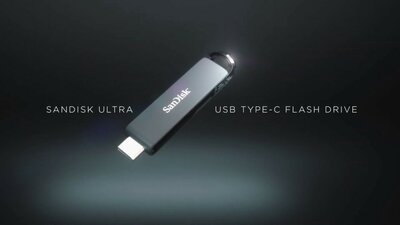 slide 1 of 6, zoom in, sandisk ultraÂ® usb type-câ„¢ flash drive 32gb