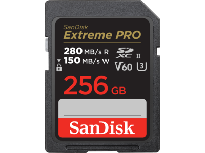 SanDisk Extreme PRO SDXC<sup>™</sup> UHS-II Card - 256GB