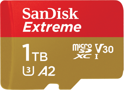 Product | SanDisk Extreme - flash memory card - 1 TB - microSDXC UHS-I