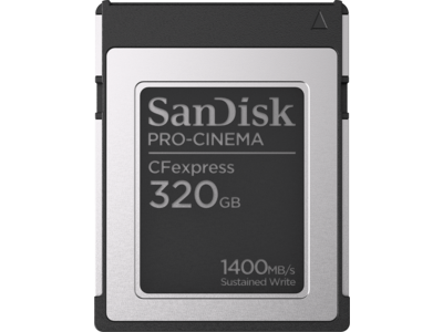 320GB GL- SanDisk PRO-CINEMA CFexpress<sup>™</sup> Type B Card