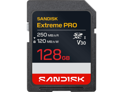SANDISK Extreme PRO SD UHS-I Card - 128GB