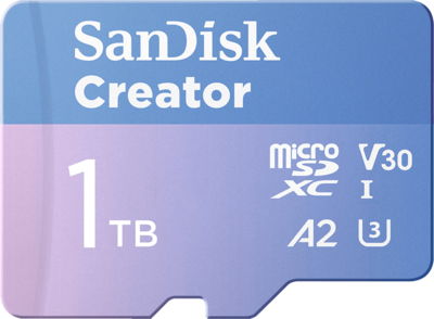 SanDisk Creator microSD Card - 1TB