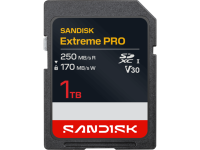 Sandisk 1TB Extreme PRO SDXC Class 10 UHS-1 Flash Memory Card