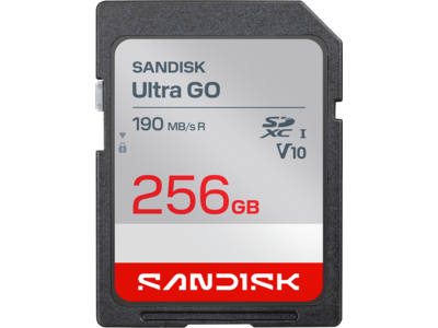 SANDISK Ultra GO SDHC UHS-I Card and SDXC UHS-I Card - 256GB