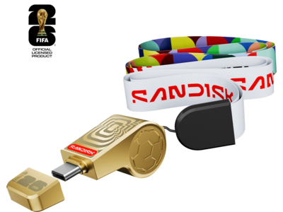 SANDISK USB-C Flash Drive: FIFA World Cup 2026 Gold Edition - 128GB Gold