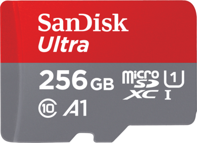 SanDisk Ultra<sup>®</sup> microSDXC<sup>™</sup> UHS-I Card with Adapter - 256GB