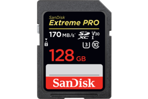 SanDisk Extreme PRO<sup>®</sup> SDXC<sup>™</sup> UHS-I Card 128GB