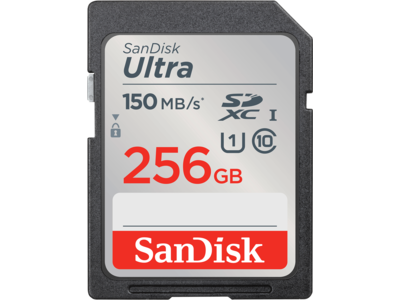 SanDisk Ultra<sup>®</sup> SDXC<sup>™</sup> UHS-I Card - 256GB
