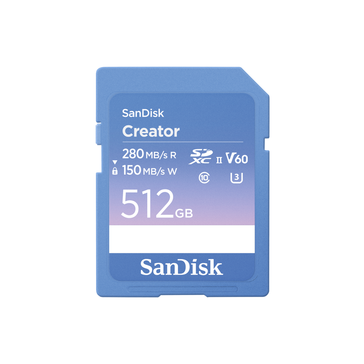 folie 1 von 2, vergrößern, sandisk creator sd uhs-ii card - 512gb
