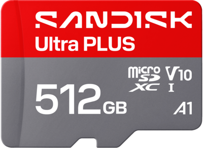 SANDISK Ultra PLUS microSD<sup>™</sup> UHS-I Card - 512GB