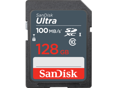 SanDisk Ultra<sup>®</sup> SDXC<sup>™</sup> UHS-I Card - 128GB