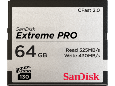 SanDisk Extreme Pro CFast 2.0 Memory Card - 64GB