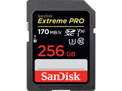 SanDisk Extreme PRO<sup>® SDHC<sup>™ And SDXC<sup>™</sup> UHS-I Card - 256GB