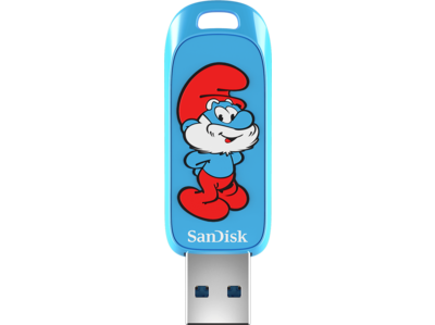 SanDisk Smurf USB Flash Drive, Papa Smurf Edition - 128GB