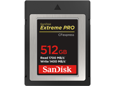 SanDisk Extreme Pro<sup>®</sup> CFexpress<sup>®</sup> Card Type B 512GB