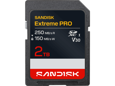 SanDisk Extreme PRO 2TB UHS-I U3 SDXC Memory Card SDSDXXD-2T00-GN4IN