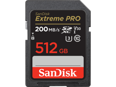 SanDisk Extreme PRO<sup>®</sup> SDHC<sup>™</sup> And SDXC<sup>™</sup> UHS-I Card - 512GB