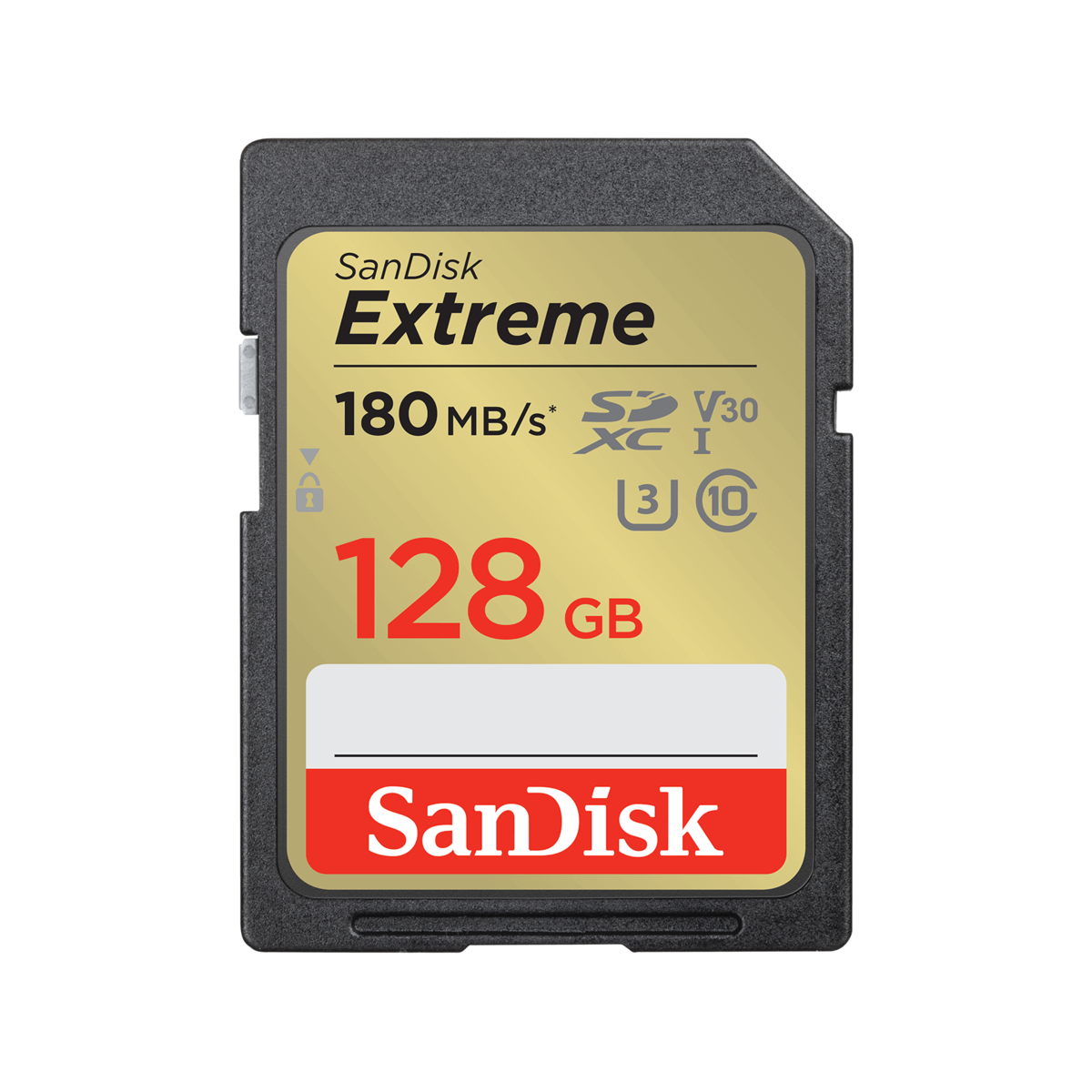 SanDisk 128GB Extreme SDXC UHS-I/U3 Class 10 V30 Memory Card