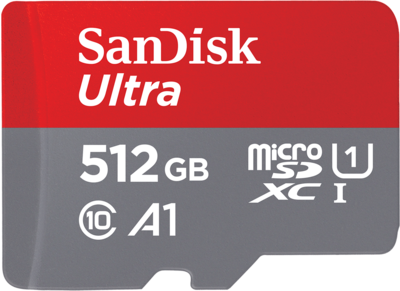 SanDisk Ultra<sup>®</sup> microSDXC<sup>™</sup> UHS-I Card with Adapter - 512GB