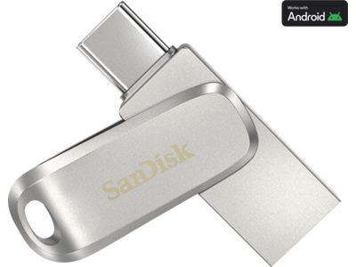 SanDisk Ultra Dual Drive Luxe USB Type-C - 128GB Silver