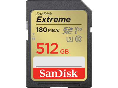 SanDisk Extreme SDXC UHS-I - 512GB