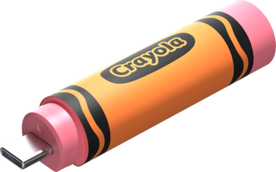 SANDISK Crayola USB-C Flash Drive - Mango Tango 64GB