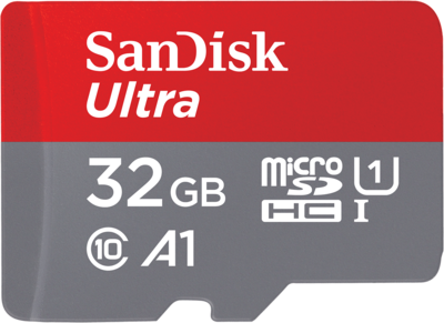 SanDisk Ultra<sup>®</sup> microSDHC<sup>™</sup> UHS-I Card with Adapter - 32GB