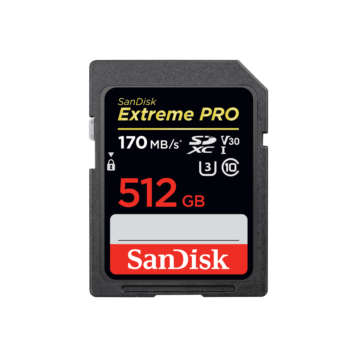 U3 V30 Classe 10 Velocità di Lettura fino a 170 MB/s SanDisk Extreme PRO Scheda di Memoria SDXC da 512 GB