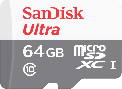 SanDisk Ultra<sup>®</sup> microSDXC<sup>™</sup> UHS-I Card with Adapter - 64GB