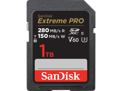 SanDisk Extreme PRO SDXC<sup>™</sup> UHS-II Card - 1TB
